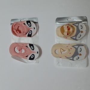 0-12M slipper socks 2 pair NWT